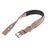 Produktbild von Ferplast Hundehalsband aus Nylon in Braun Größe M mit Metallschnalle