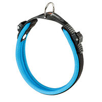 Produktbild von Ferplast Hundehalsband Ergofluo C15/33 aus Nylon in Blau Grösse M für Riesenrassen