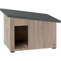 Produktbild von Ferplast Hundehütte Argo 60 aus FSC-Holz wetterfest und isolierend für kleine Hunde