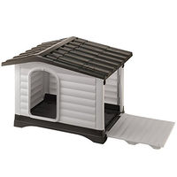 Produktbild von Ferplast Hundehütte Dogvilla 110 aus Kunststoff für den Außenbereich 111 x 84 x 79 cm
