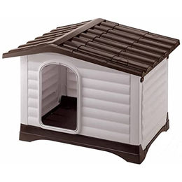 Ferplast Hundehütte Dogvilla 90 aus Kunststoff für den Außenbereich 88 x 72 x 65 cm – Bild 1 von 12