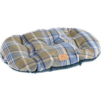 Produktbild von Ferplast Hundekissen Scott Blau für kleine Hunde und Katzen L 78 x 50 x 10,5 cm