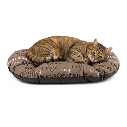 Ferplast Hundekissen und Katzenkissen aus Plüsch für kleine Tiere Braun 55 x 36 cm – Bild 1 von 5