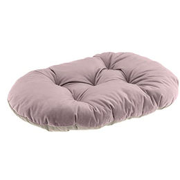 Produktbild von Ferplast Hundekissen und Katzenkissen Prince S aus Plüsch in Rosa, doppelseitig verwendbar und waschbar