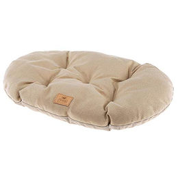 Produktbild von Ferplast Hundekissen und Katzenkissen STUART 65/6 Beige mit Velours und Tweed Doppelseitig Waschbar Größe L