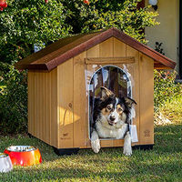 Produktbild von Ferplast Hundeklappe aus Kunststoff in Transparent und Gold XL