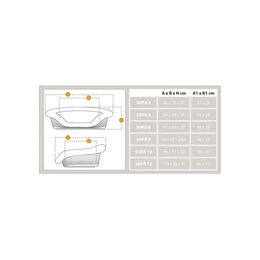 Ferplast Hundekorb und Katzenbett aus Kunststoff mit waschbarem Polster 73 x 55 x 27 cm – Bild 1 von 5