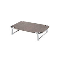 Produktbild von Ferplast Hundematte Dream 80 Klappbett aus Aluminium für kleine bis mittlere Hunde in Grau oder Beige