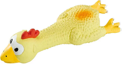 Produktbild von Ferplast Hundespielzeug Vögel Quietschspielzeug aus Latex in Bunt und Gelb - 1 Stk.