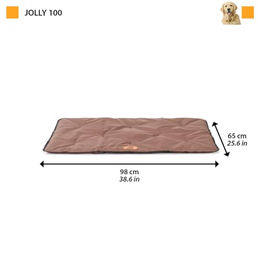Ferplast Jolly Hundematte Schwarz Größe L 98 x 65 cm wasserdicht und kratzfest - 1 Stk. – Bild 1 von 4