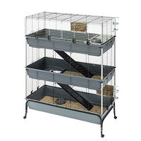 Produktbild von Ferplast Kaninchenkäfig Rabbit 120 Double Grau 118 x 58 x 166 cm