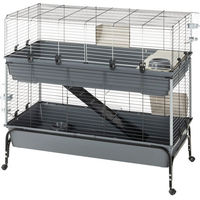 Produktbild von Ferplast Kaninchenkäfig Vital 120 zweistöckig für Kaninchen und Meerschweinchen L 120 x B 60 x H 116 cm