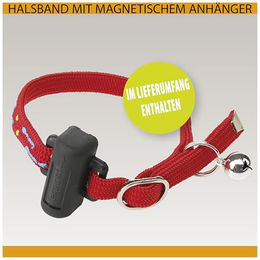 Ferplast Katzenklappe Swing 7 aus Kunststoff in Braun mit 4-Wege-Steuerung und Magnetanhänger – Bild 1 von 3