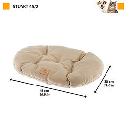 Produktbild von Ferplast Kissen STUART für Hunde und Katzen aus Stoff in Blau Größe L