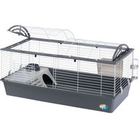 Produktbild von Ferplast Kleintierkäfig Casita 120 für Kaninchen und Meerschweinchen Grau Kunststoff L 119 x B 58 x H 61 cm