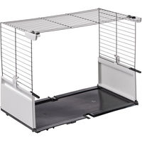 Produktbild von Ferplast Kleintierkäfig Modular Erweiterung aus Kunststoff für Kaninchen und Meerschweinchen in Grau und Bunt