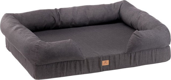 Produktbild von Ferplast Komfortbett Memor-One Hundebett aus Baumwolle Grau Größe M 64 x 52 x 16,5 cm