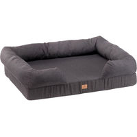 Produktbild von Ferplast Komfortbett Memor-One Hundebett aus Baumwolle Grau Größe M 64 x 52 x 16,5 cm