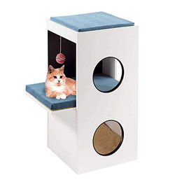 Ferplast Kratzbaum für Katzen mit Sisal in Weiß, 40 x 55 x 80 cm – Bild 1 von 1