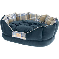Produktbild von Ferplast Kuschelbett Charles Hundebett und Katzenbett aus Polyester in Blau Größe 60