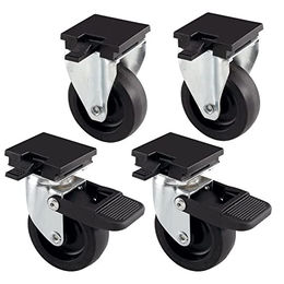 Ferplast L388B Kit 4 Räder für Transportboxen Atlas Professional Classic 50 60 in Schwarz aus Kunststoff – Bild 1 von 4