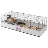 Produktbild von Ferplast Modular 4 Kleintierkäfig für Kaninchen und Meerschweinchen Schwarz 179 x 72 x 56 cm