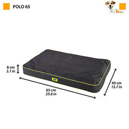 Ferplast Orthopädische Hundematte und Katzenmatte Polo Schwarz S 65 x 40 x 8 cm – Bild 1 von 3