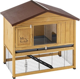 Produktbild von Ferplast Outback All Seasons Kleintierstall aus Holz mit Wärmedämmung für Kaninchen und Meerschweinchen L 117 x T 71 x H 115,5 cm