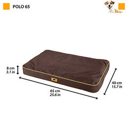 Ferplast Polo Orthopädische Hundematte und Katzenmatte Braun S 65 x 40 x 8 cm – Bild 1 von 4