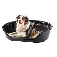 Produktbild von Ferplast Siesta Deluxe Hundebett aus Kunststoff Schwarz Größe Groß