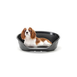 Ferplast Siesta Deluxe Hundebett für alle Altersstufen Schwarz Medium – Bild 1 von 10