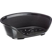 Produktbild von Ferplast Siesta Deluxe Hundebett Schwarz Größe 4 L 61,5 x B 45 x H 21,5 cm
