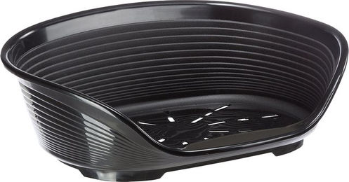 Ferplast Siesta Deluxe Hundebett und Katzenbett aus Kunststoff Schwarz Medium - 1 Stk. – Bild 1 von 11