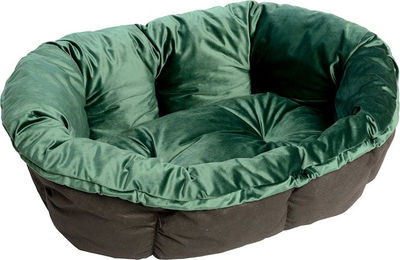 Produktbild von Ferplast Siesta Deluxe Samt Überzug Grün Größe 6 L 73 x B 55 x H 27 cm