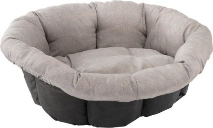 Produktbild von Ferplast Sofá Überzug Siesta Deluxe aus Tweed in Beige für Hundekörbe Größe 8 (L 85 x B 62 x H 28,5 cm)