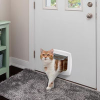 Produktbild von Ferplast SWING 3 Haustierklappe für Katzen und kleine Hunde mit 4-Wege-Steuerung in Weiß - 1 Stk.