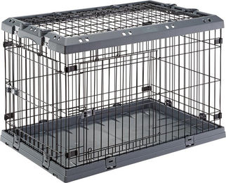 Ferplast Transportbox Superior 90 für Hunde Mittel Grau Schwarz – Bild 1 von 8