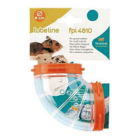 Produktbild von Ferplast Verbindungszubehör Tubeline und Curve aus Kunststoff für Hamster und Mäuse in Orange