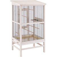 Produktbild von Ferplast Vogelvoliere Bella Casa aus Holz für Wellensittiche Größe M 83 x 67 x 153 cm