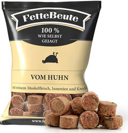 FetteBeute BARF Huhn Nuggets Hundefutter getreidefrei 800g – Bild 1 von 2