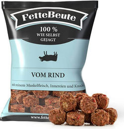 FetteBeute BARF Hunde-Alleinfuttermittel Rind und Kalb mit hohem Fleischanteil 800g – Bild 1 von 2