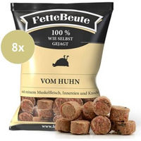 Produktbild von FetteBeute Huhn und Rind Nuggets für Hunde 8x800 g