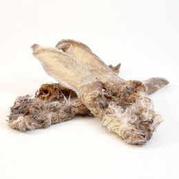 Fidelio Kaninchenohren mit Fell getrocknet für Hunde 250 g Natursnack ohne Konservierungsstoffe – Bild 1 von 5