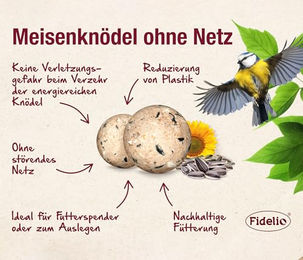 Fidelio Meisenknödel proteinreiches Wildvogel Futter ganzjährig 8,3 kg – Bild 1 von 4