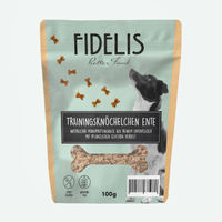 Produktbild von Fidelio Trainingsknöchelchen Ente getreidefrei mit hohem Fleischanteil 100g