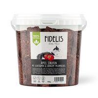 Produktbild von fidelis.dog Apfel Streifen mit Glucosamin vegan ohne tierisches Protein 500g