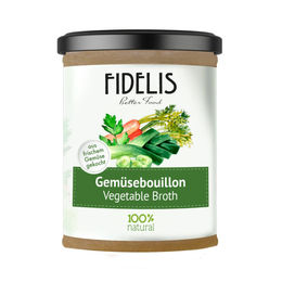 Produktbild von fidelis.dog Gemüsebouillon zur Immunstärkung und Verdauungshilfe 485ml