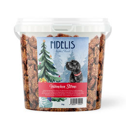 fidelis.dog Hähnchen Sterne Hundeleckerli Monoprotein 1kg Eimer – Bild 1 von 2