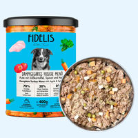 Produktbild von fidelis.dog Hundefutter Pute mit Süßkartoffel, Spinat und Apfel getreidefrei Sensitive 400g Glas