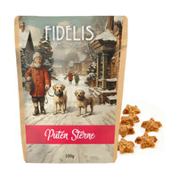 Produktbild von fidelis.dog Hundeschleckerei Puten Sterne Trockenfleisch getreidefrei mit hohem Fleischanteil 100g